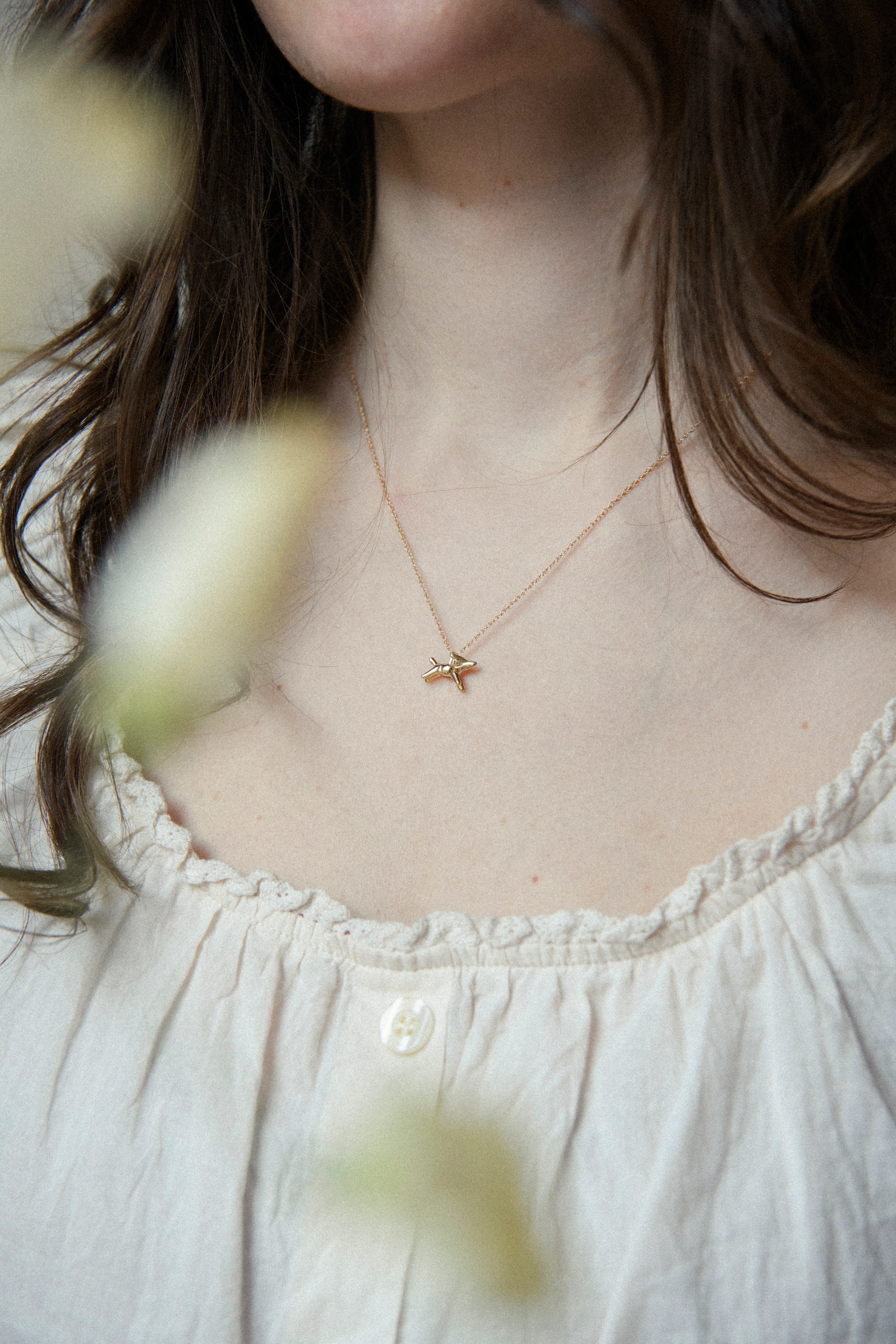 Beatrix Necklace - Solid 14K Gold - Image 3