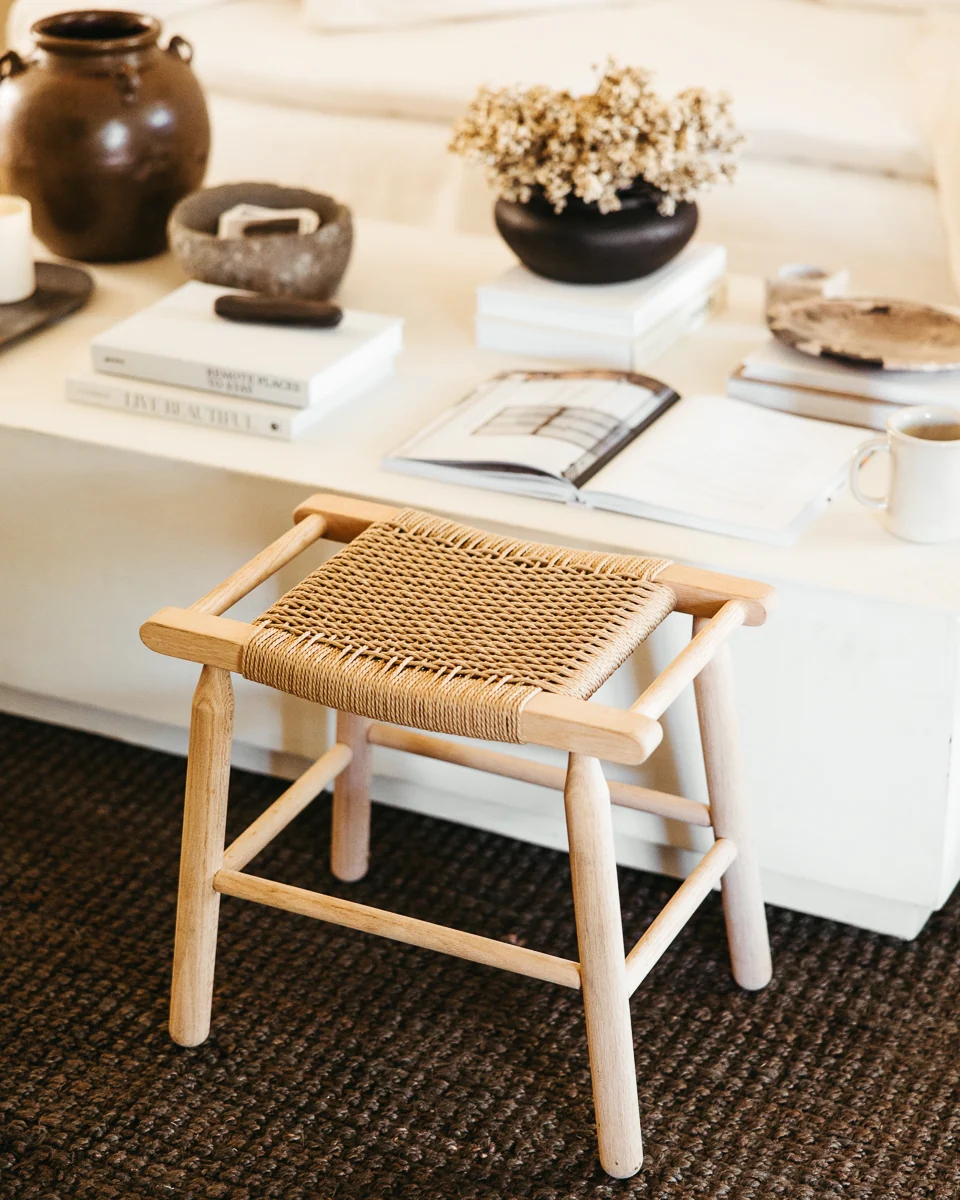Danish Cord Stool - Image 3