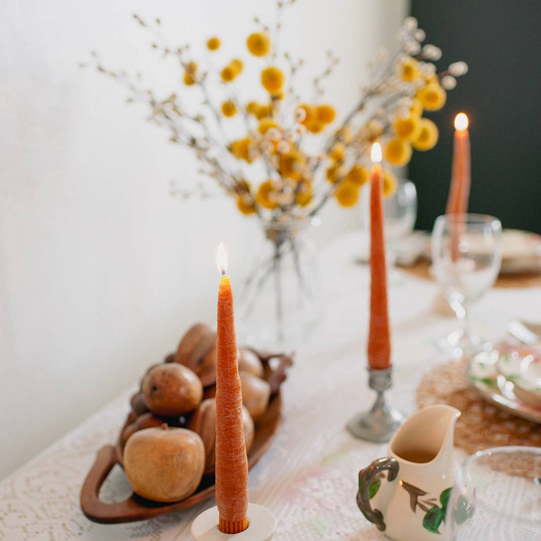 Carrot Taper Candles - Image 4