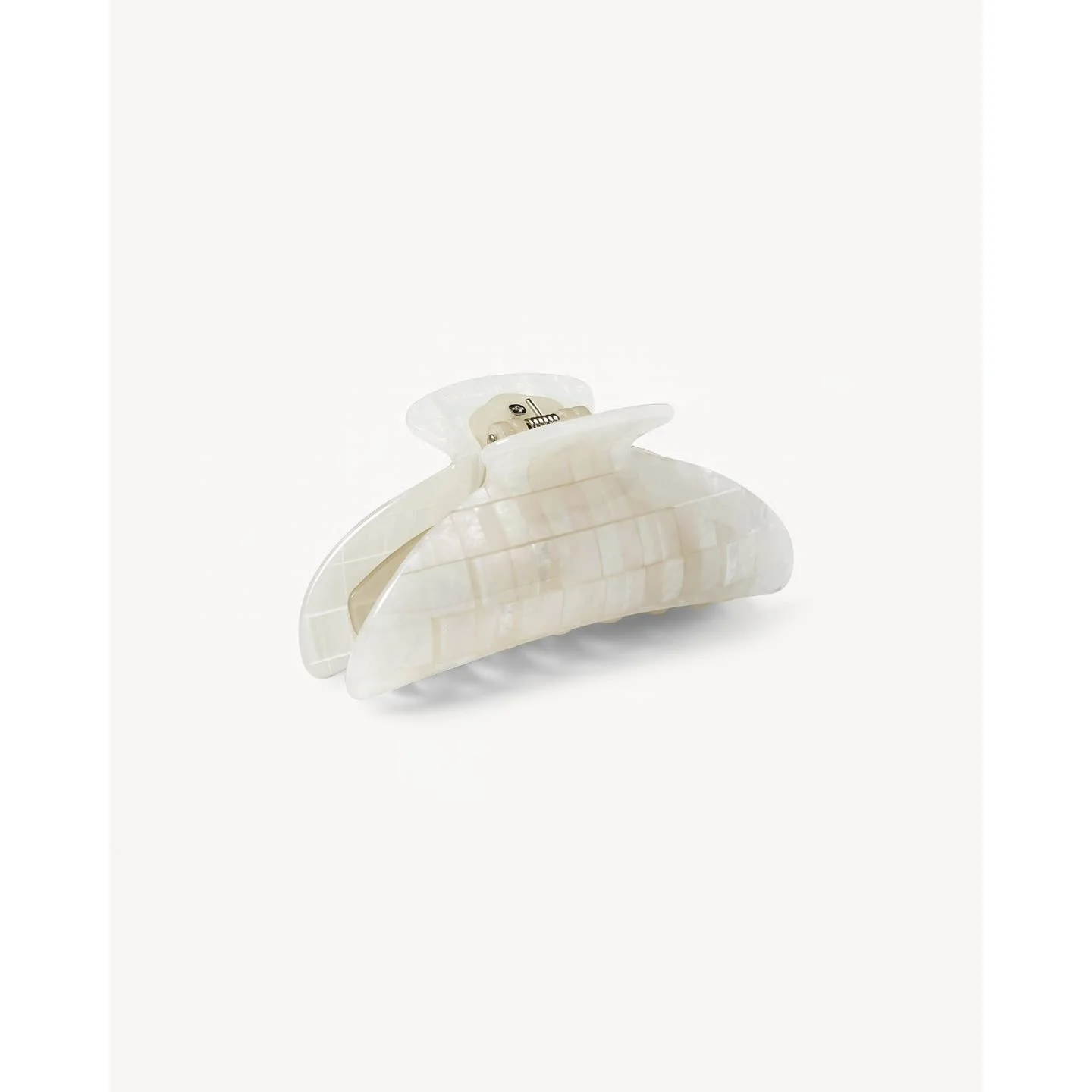 Checkered Opalite Shell Hair Clip - Image 3