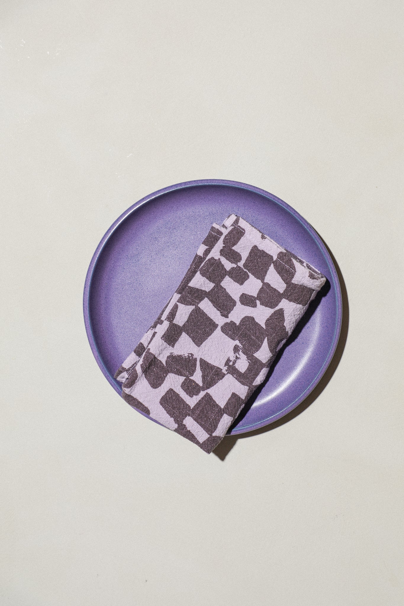 Checks Napkin Pair / Lavender + Moonbeams - Image 2