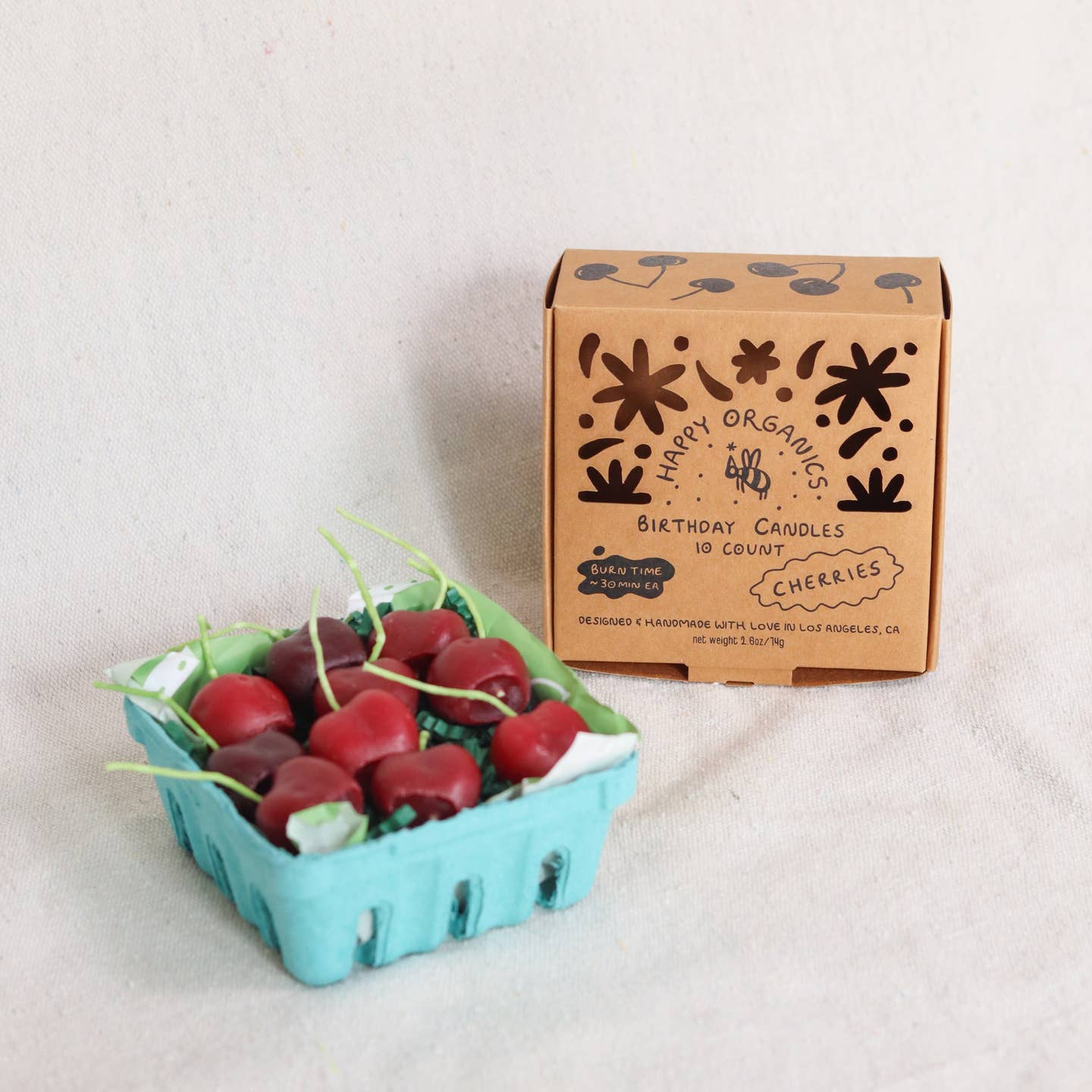 Cherry Beeswax Candles - Image 2
