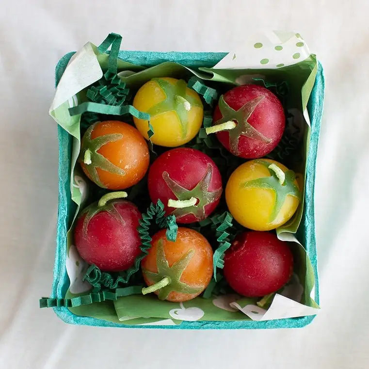 Cherry Tomato Beeswax Candles - Image 2