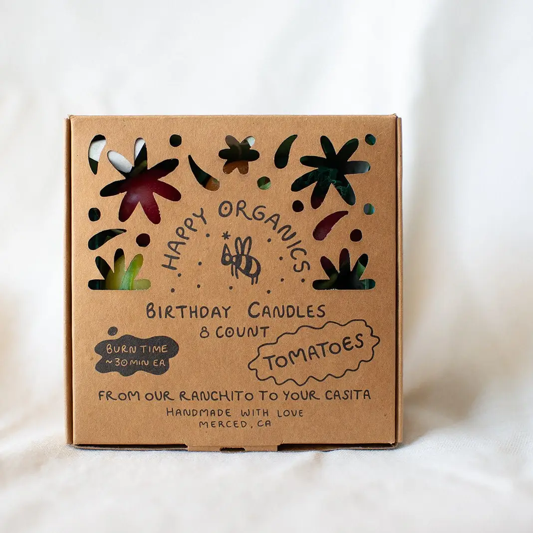 Cherry Tomato Beeswax Candles - Image 3