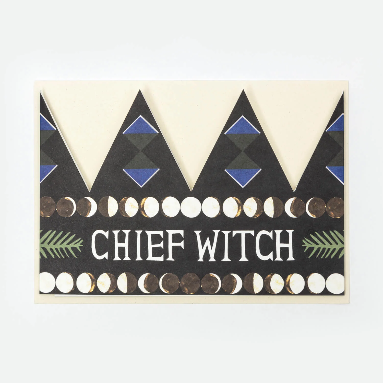Chief Witch Greeting Card and Party Hat