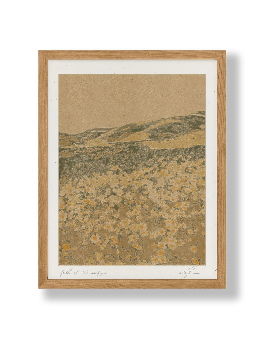 Field of 70's Wallpaper Print