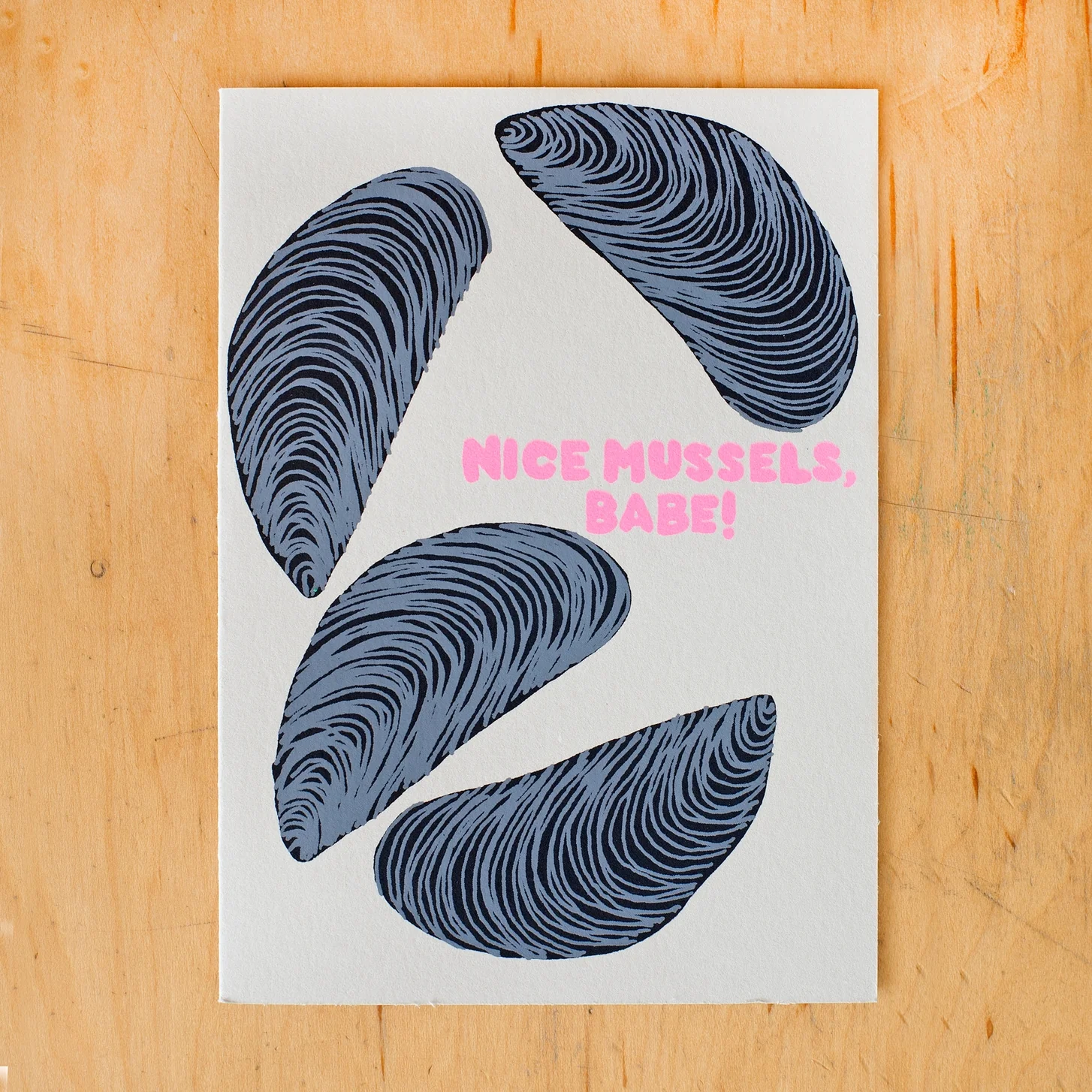 Nice Mussels Greeting Card - Image 2