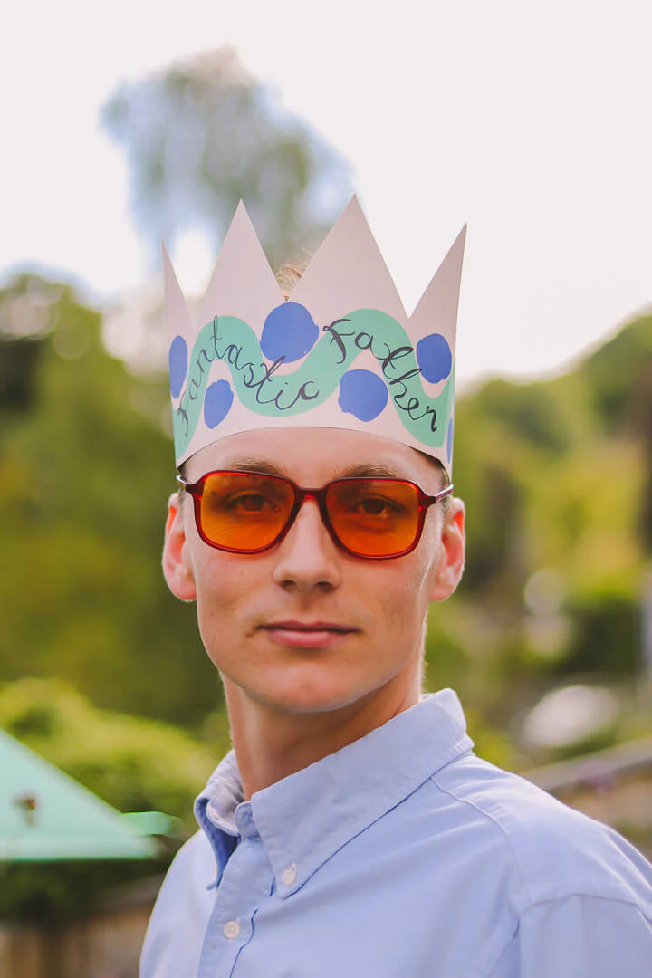 Fantastic Father Greeting Card and Party Hat - Image 2