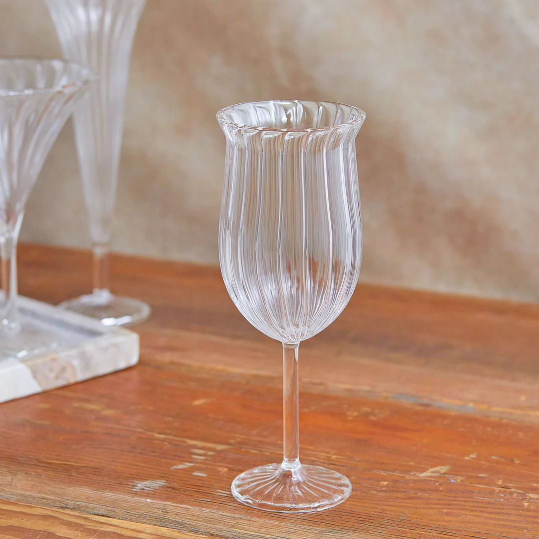 Ridged Wine Glasses - Image 2