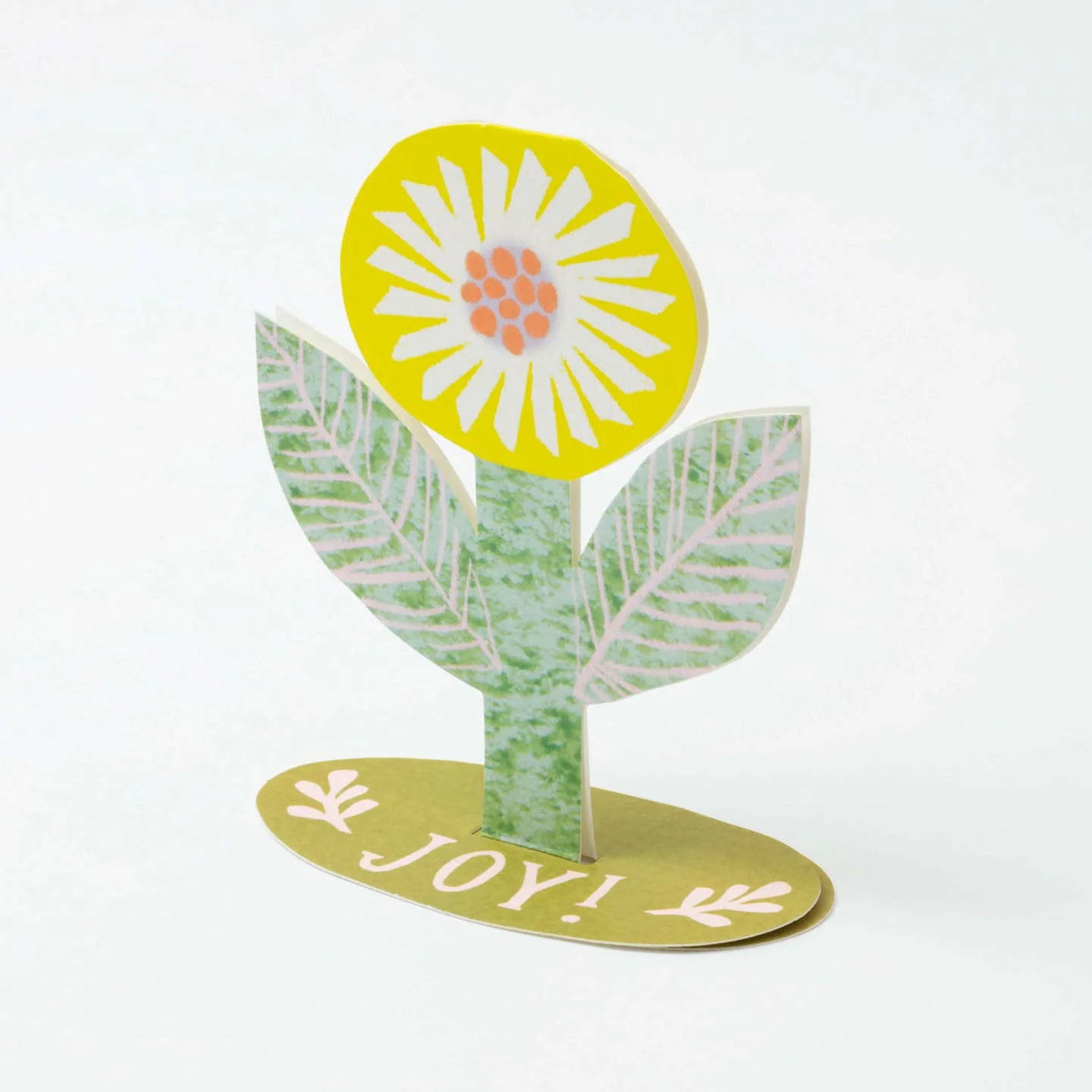 Joy Flower Standing Greeting Card