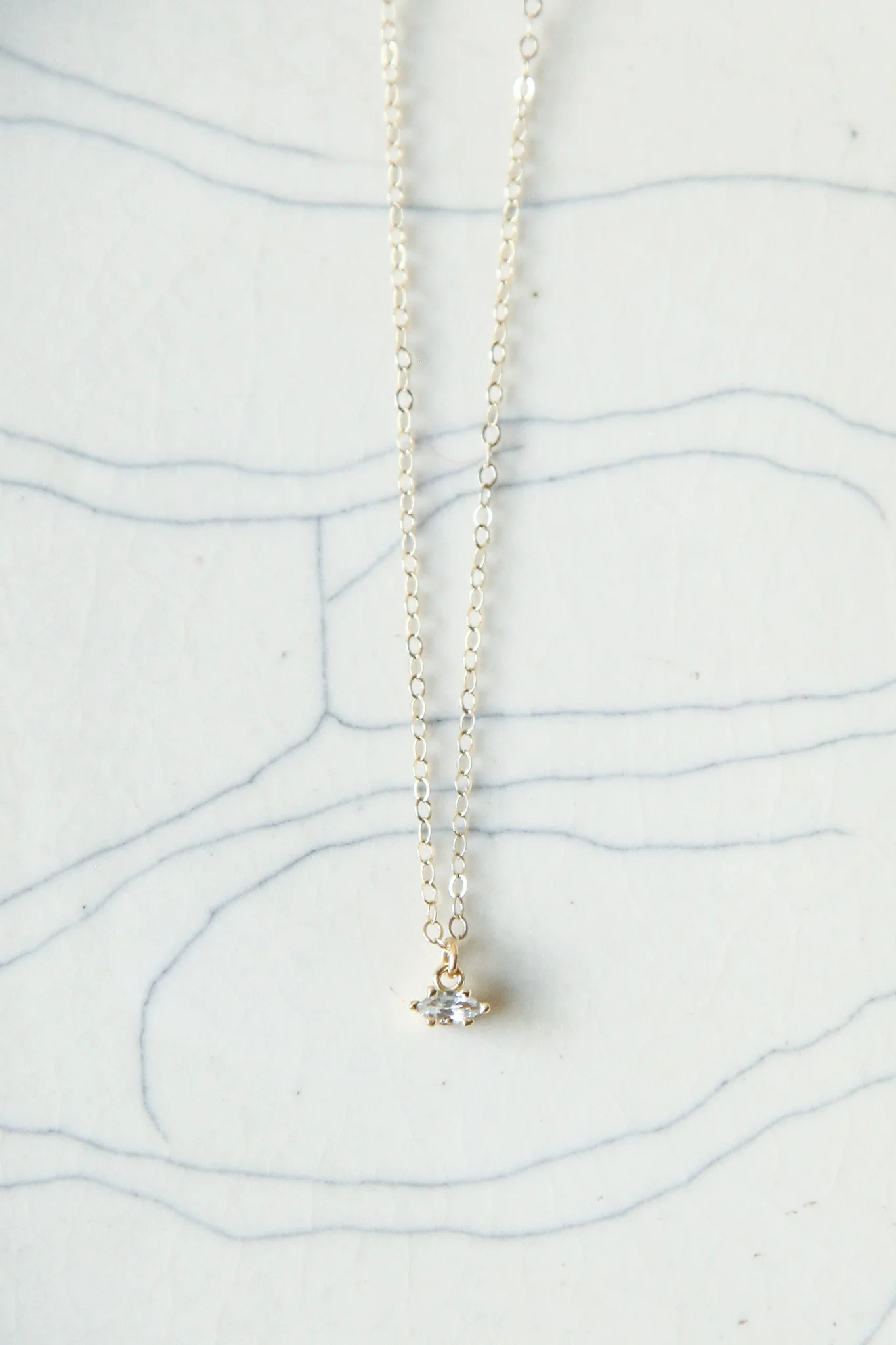 Marquise Necklace - Diamond