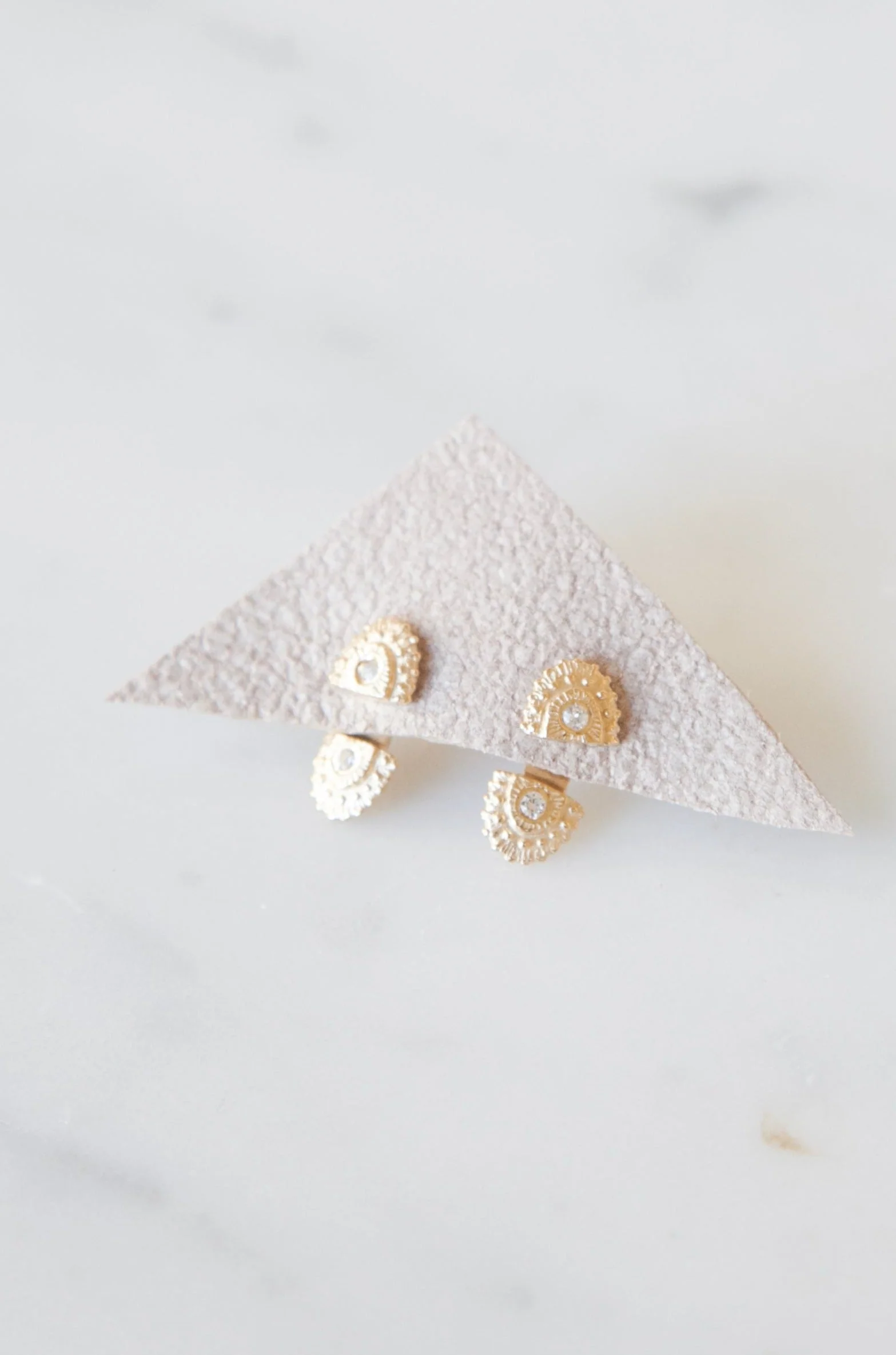Relic Studs - Solid 14K Gold - Image 3