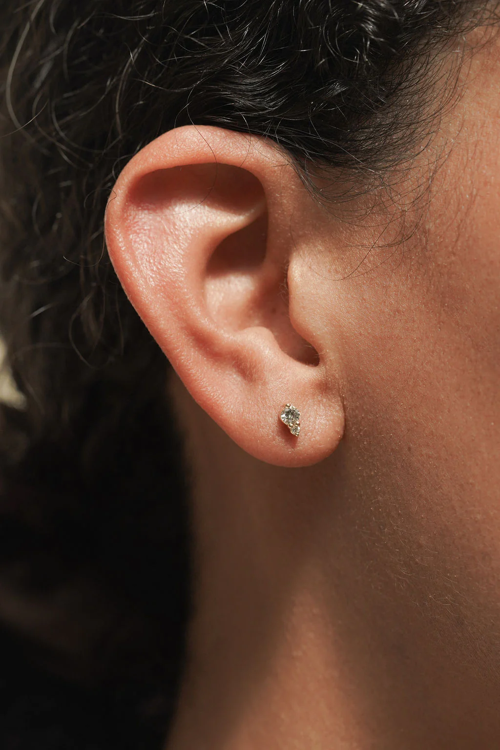 White Sapphire + Diamond Accent Studs - Image 2