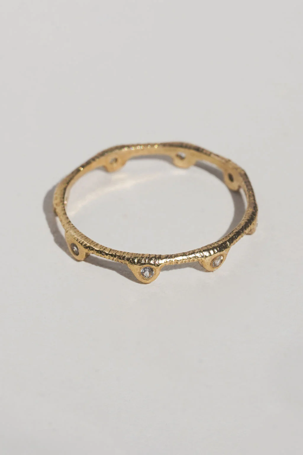 Scalloped Eternity Band - Solid 14K Gold