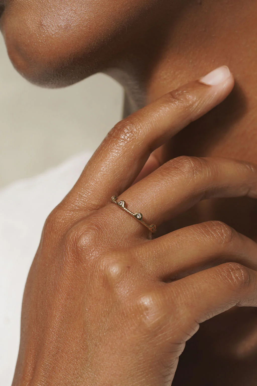 Scalloped Eternity Band - Solid 14K Gold - Image 2