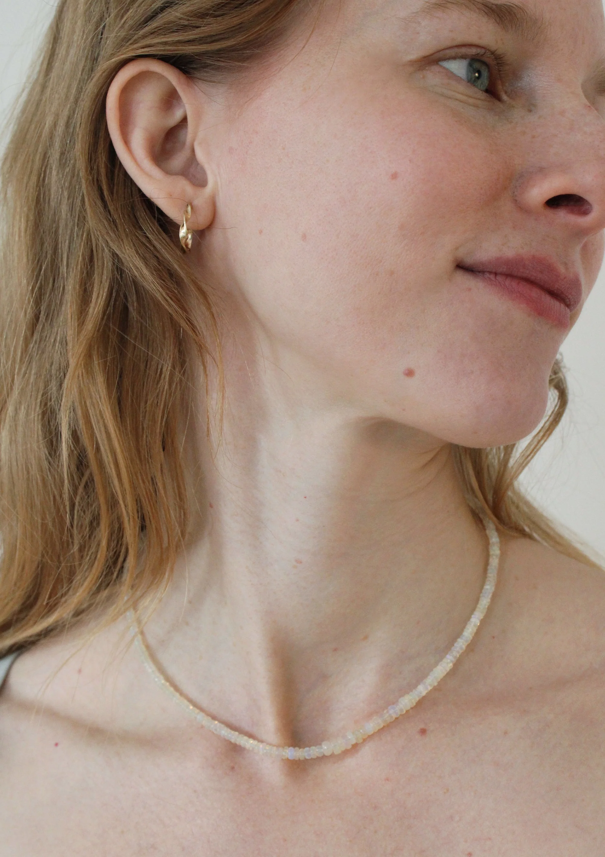 Sculpted Twisted Hoops - Image 2