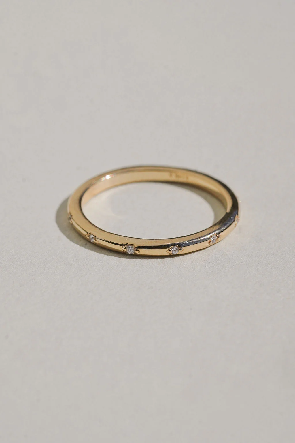 14K Gold Stone Path Diamond Ring