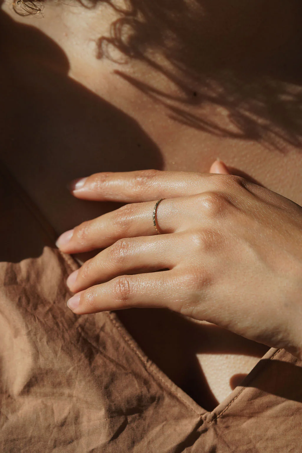 Textured Gold Band - Image 2