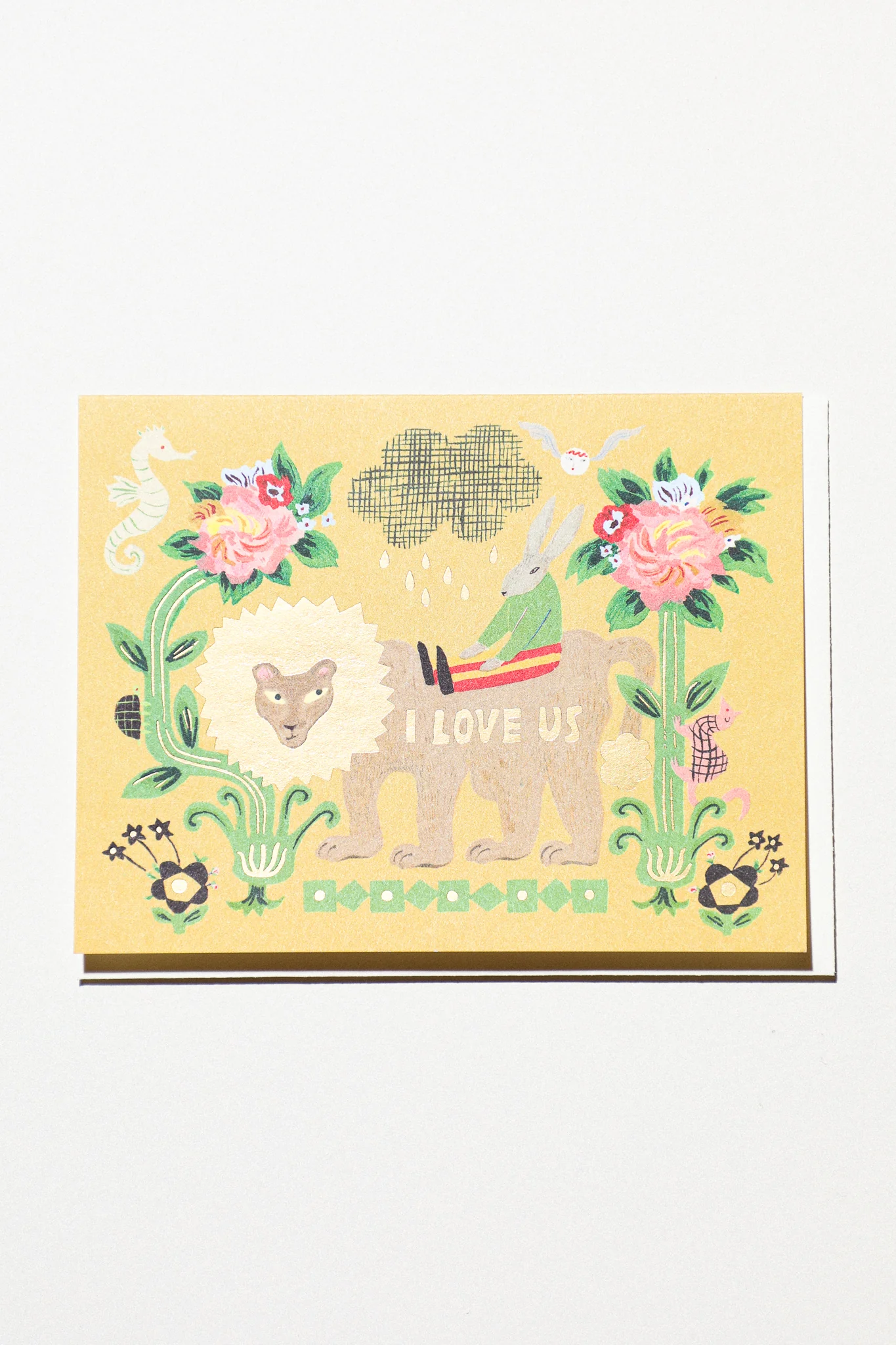 I Love Us Animals Greeting Card