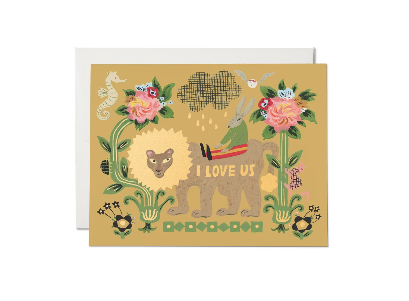 I Love Us Animals Greeting Card - Image 2
