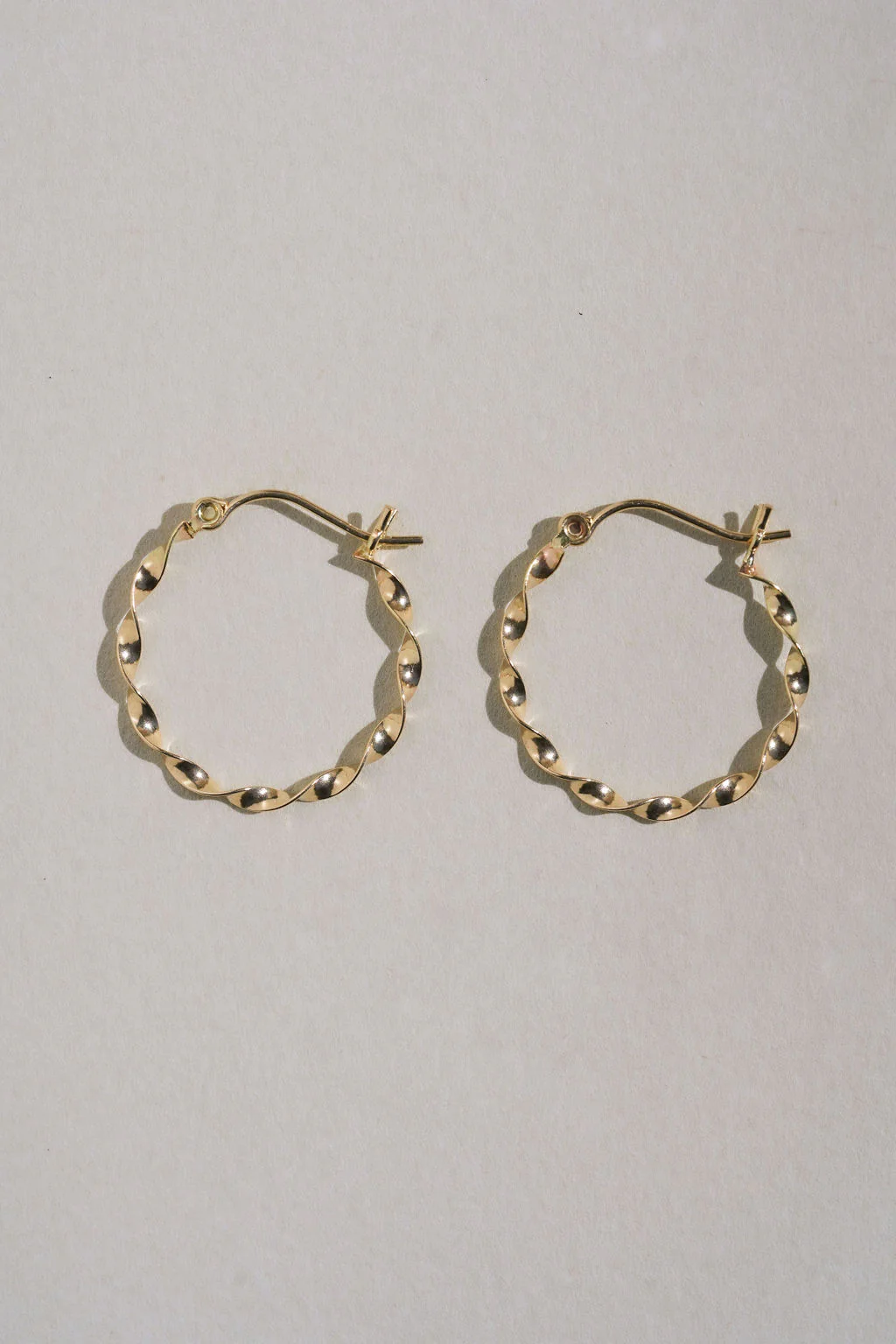 Twisted Gold Hoops - Image 6