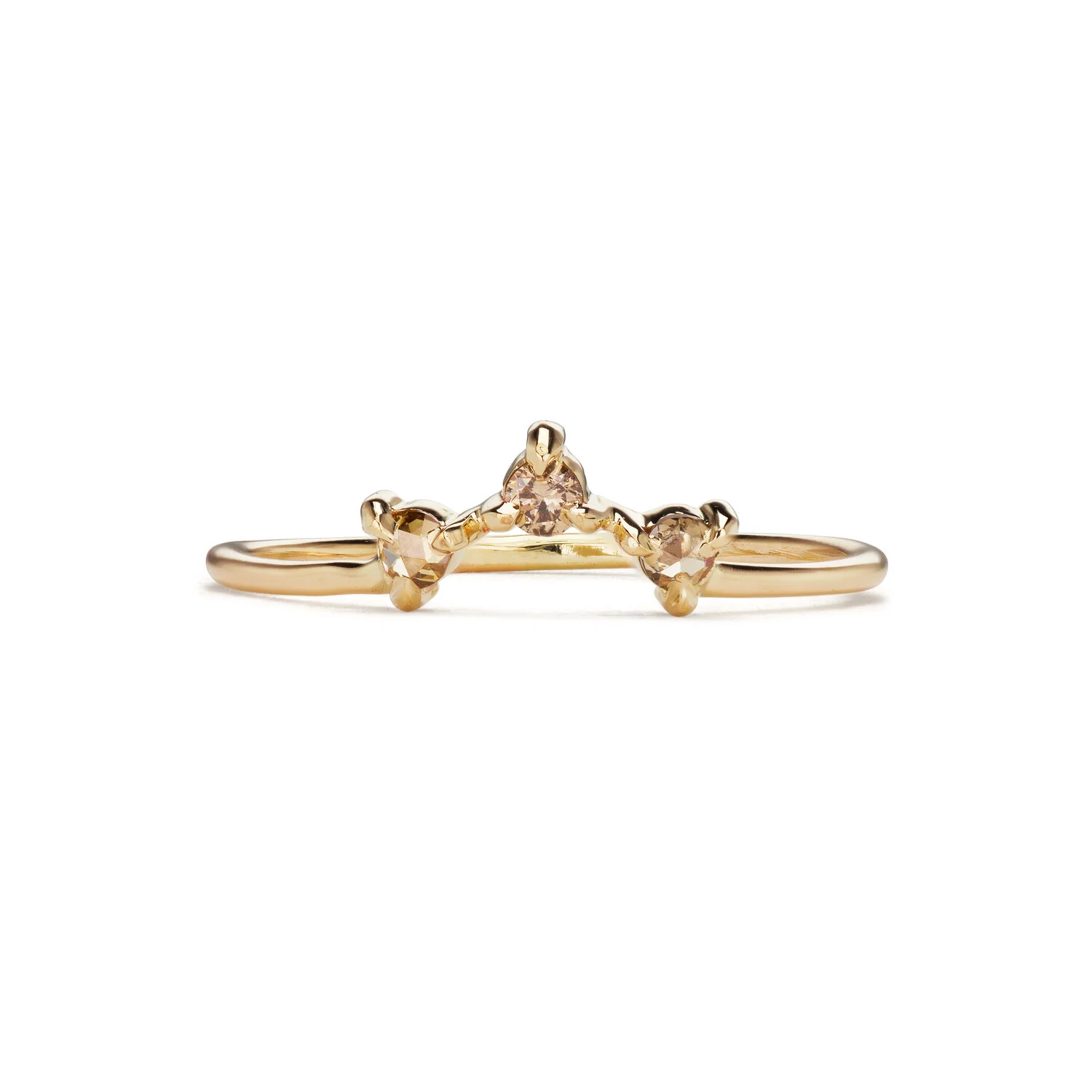Brown Champagne Diamond Willow Ring